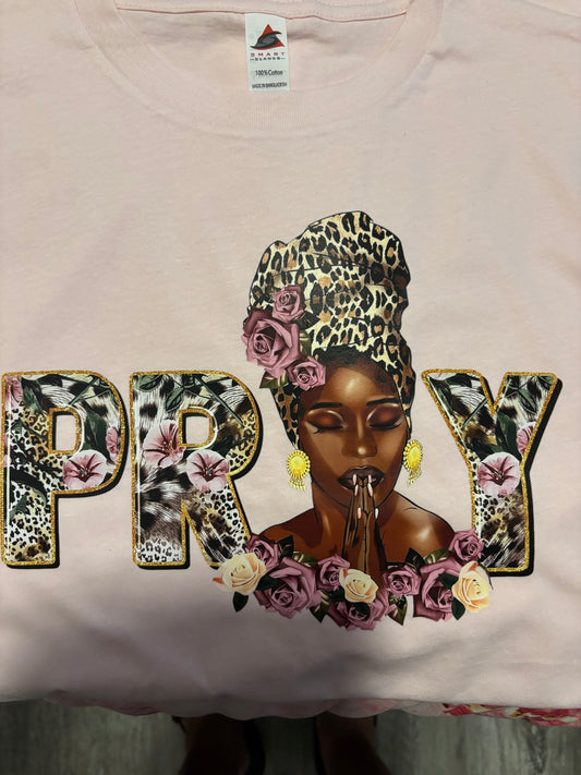 African Woman Praying Design