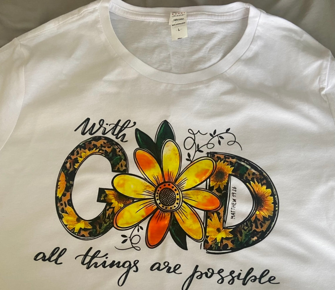 With GOD all things are possible Design